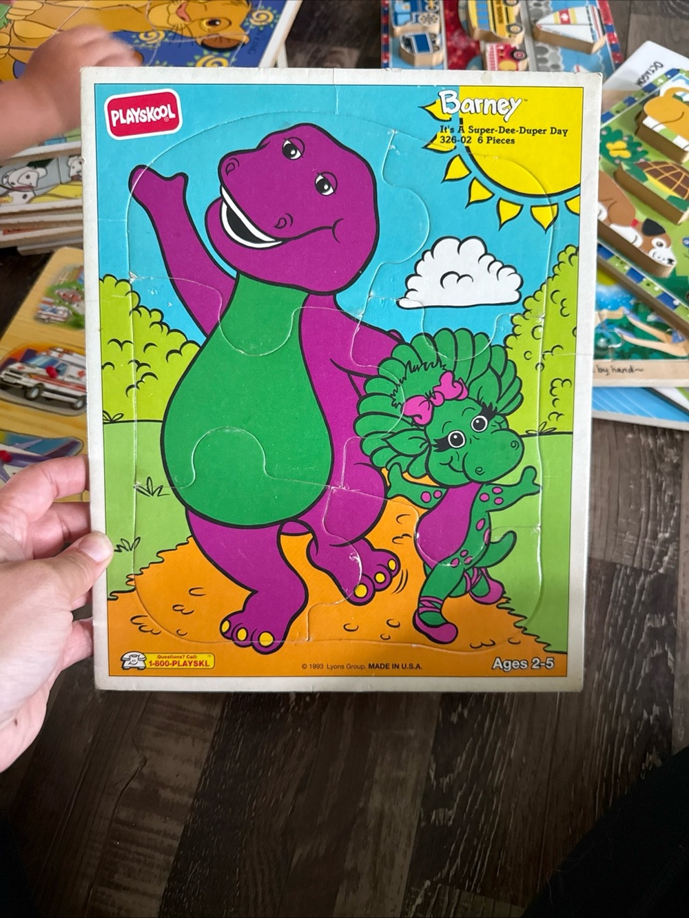 Vintage playskool  Barney and Disney Puzzle Boards - Assorted Kids Toy Puzzles - Picture 8 of 8